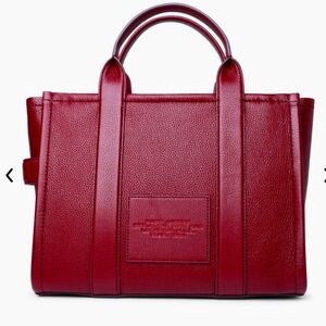 Marc Jacobs The Leather Large Tote RARE Cherry Bag